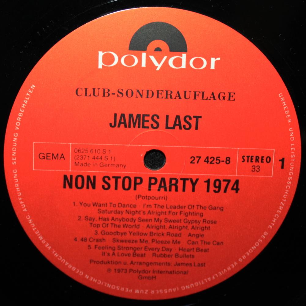 James Last / Non Stop Party 1974 (LP)