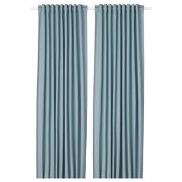 Комплект штор IKEA TIBAST (ТИБАСТ), Голубой, 145x250 см, 2 шт