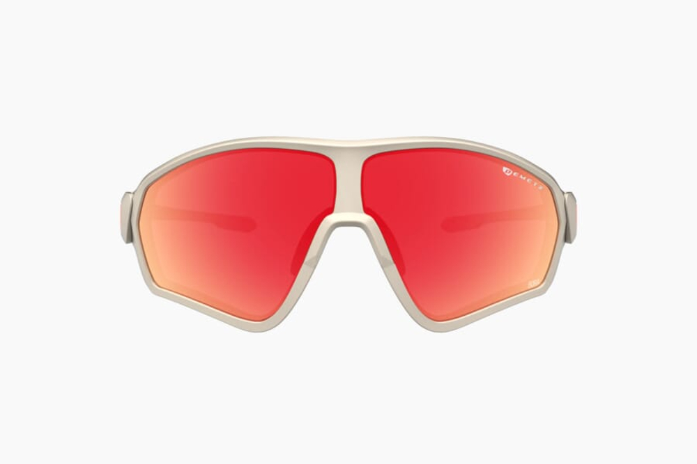 Спортивные очки с диоптриями Demetz W-Suit / Sand / Dark Sand V. Pink Mirror Orange Cat.3