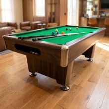 Бильярдный стол для пула Dynamic Billard "Triumph Plus" 8 футов (коричневый) в комплекте, аксессуары и сукно