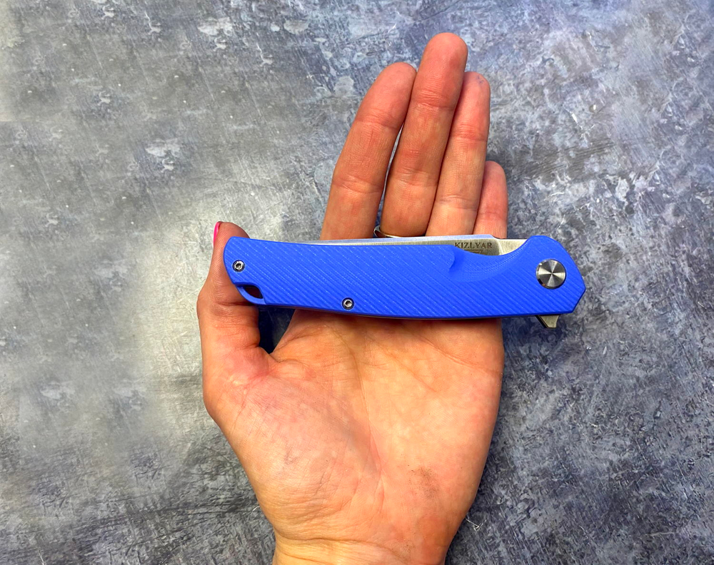 Складной нож Shark Blue, сталь D2, G-10, ТДК Кизляр