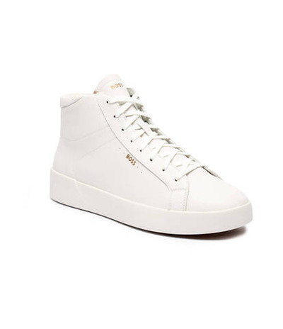 Кожаные кроссовки belwar BOSS BLACK - белый(50522871)