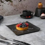 Блюдо квадратное d=17,5*17,5см,серия "Black Raw Wood"