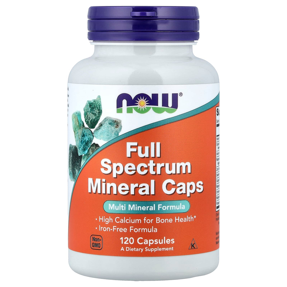 NOW Foods, капсулы с полным спектром минералов, 120 капсул