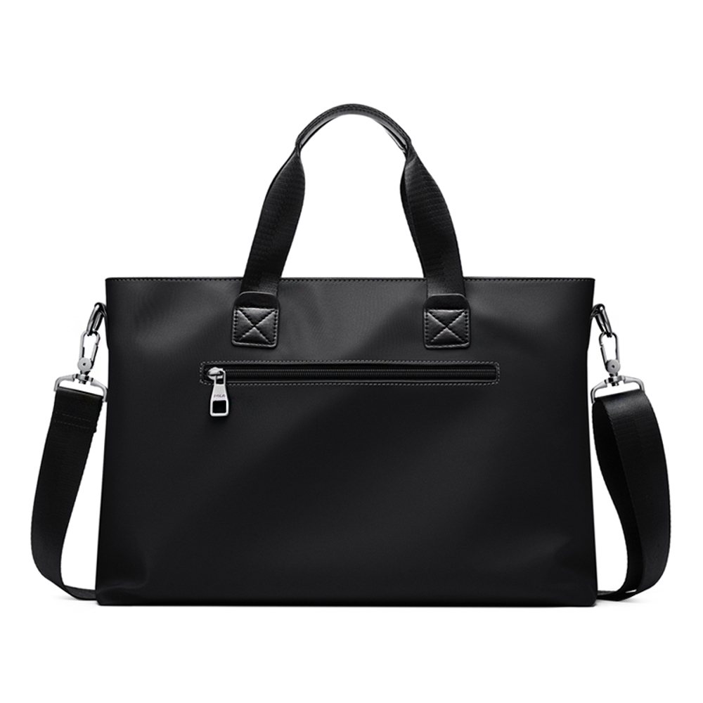 POLO Fabric Portable Briefcase Large Men"s Black/Gray