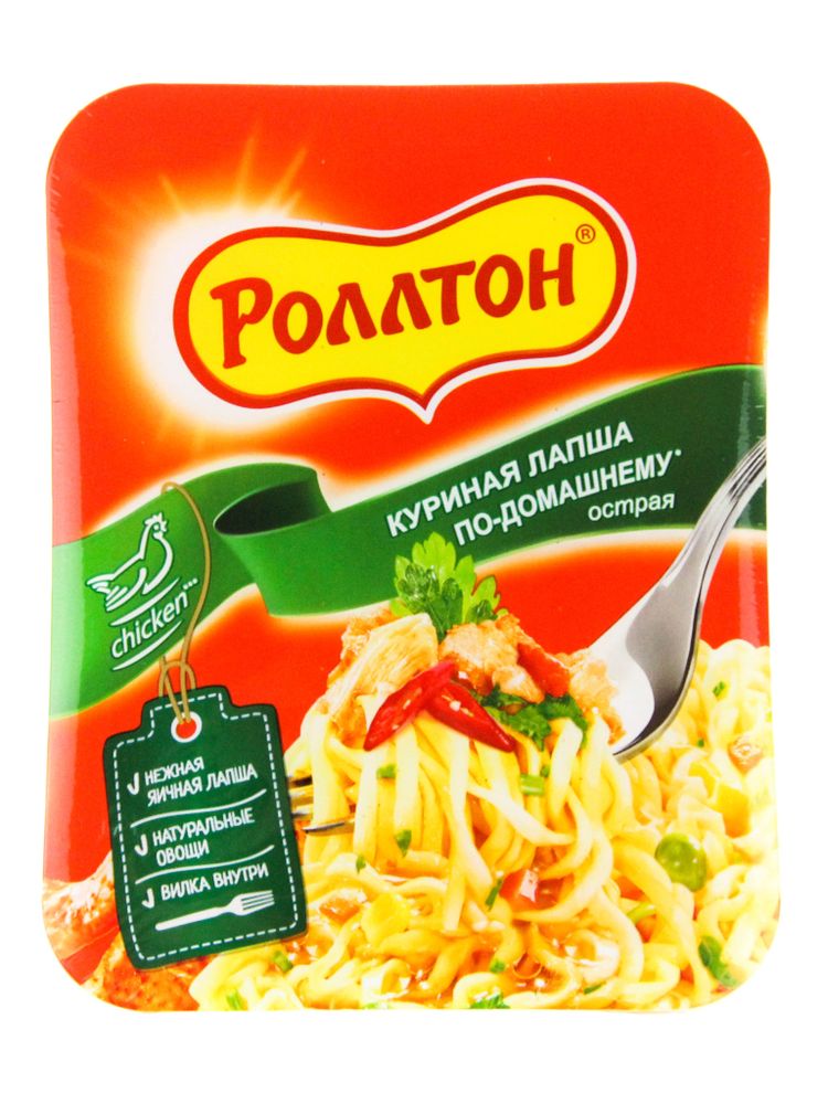 Лапша Роллтон Куриная по-домашнему Острая 90 г
