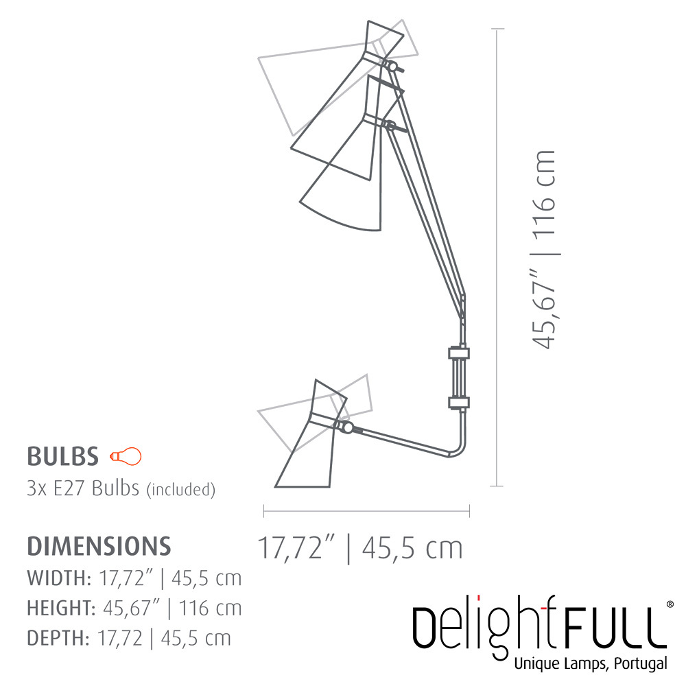 бра Delightfull Simone 3 lights