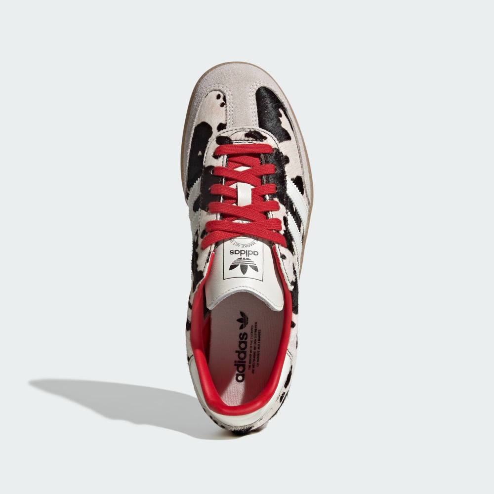 ADIDAS Кроссовки Samba OG с анималистическим принтом, белый/черный