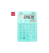 Калькулятор Deli 12 раз. Touch голубой EM01531