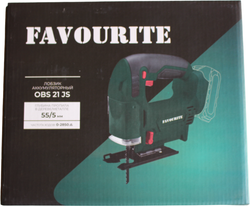 Лобзик аккумуляторный FAVOURITE OBS 21 JS Li-ion, 21 В,  0-2850 об/мин 55/5 мм без акб и з/у