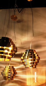 дизайнерский латунный светильник RING lights by HENGE