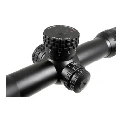 Оптический прицел MAKpro 5-25x56i HD - крупный план барабанчиков ввода поправок