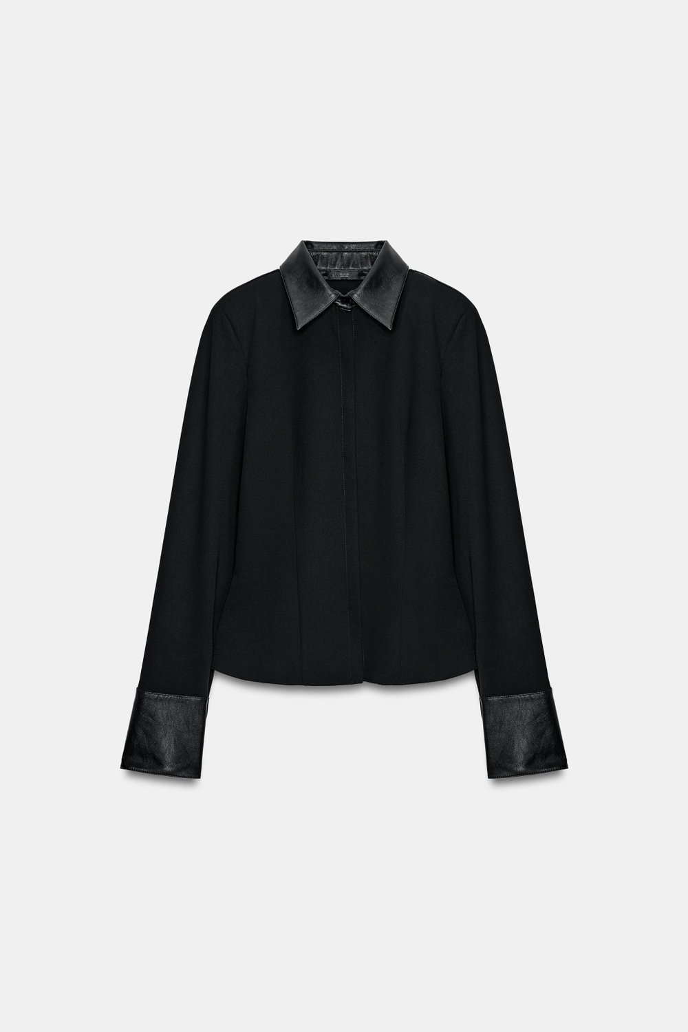 КОМБИНИРОВАННАЯ РУБАШКА С ПОДПЛЕЧНИКАМИ — ZARA