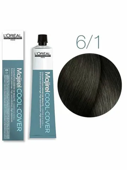 L'Oreal Professionnel Majirel Cool Inforced 6.1 (Темный блондин пепельный)