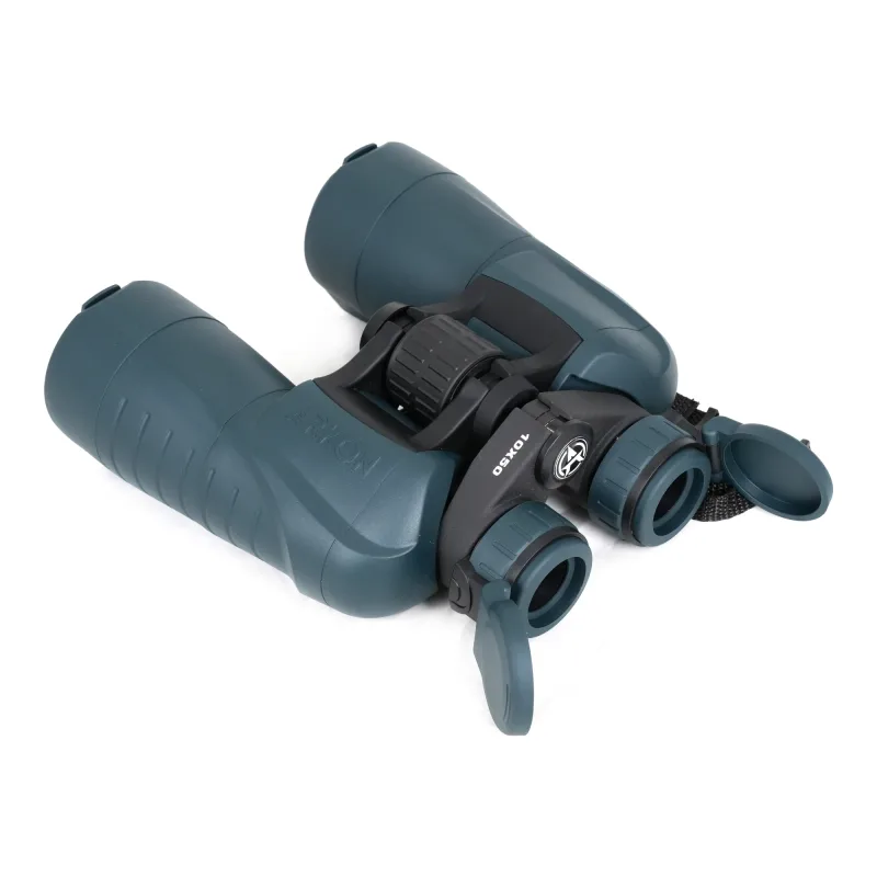 Призменный бинокль ARKON 10x50 / АРКОН 10 50 - вид со стороны окуляров с открытыми крышками
