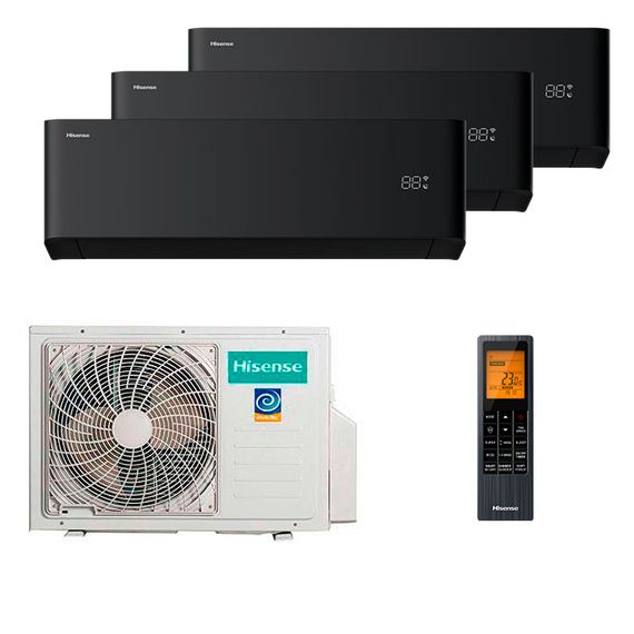 Мультисплит система на 3 комнаты Hisense AMS-09UW4RYCHB00(B) x 3 / AMW3-18U4RJC
