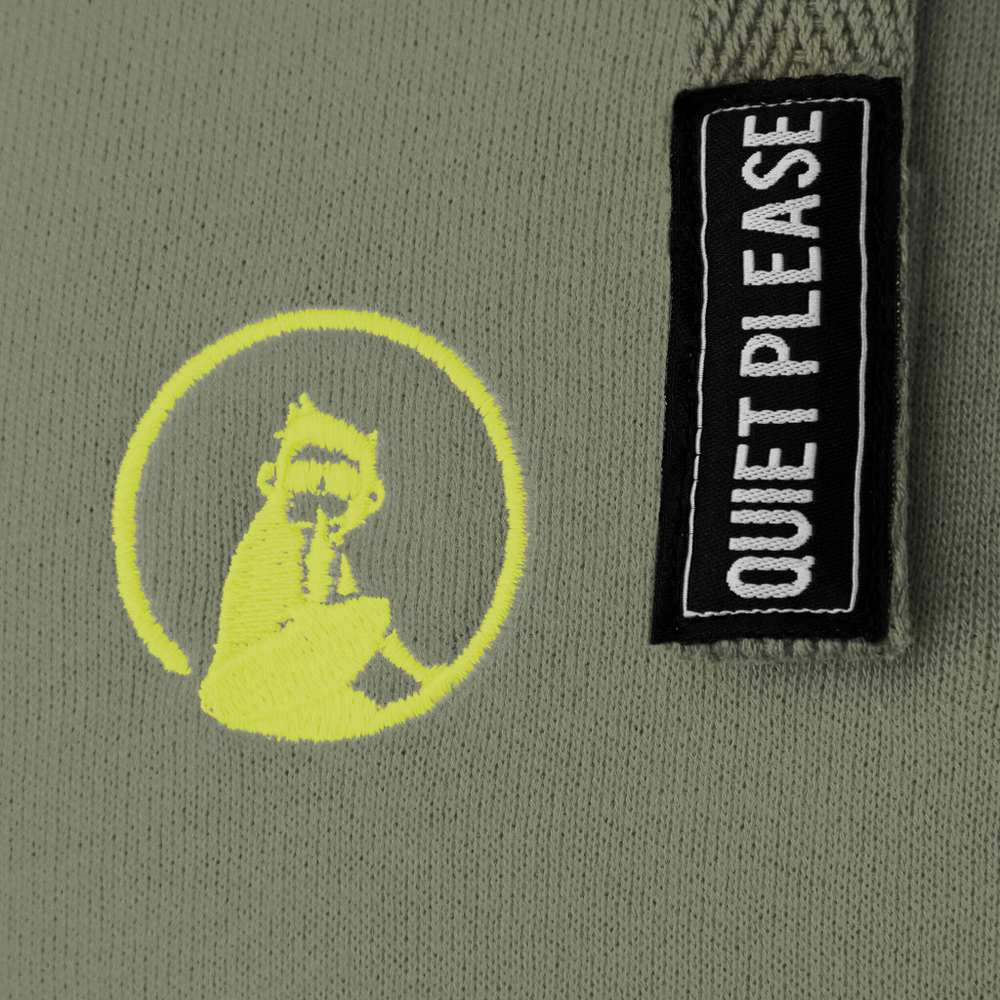 Мужская кофта теннисная Quiet Please Ready To Serve Hoody Men - Khaki, Yellow