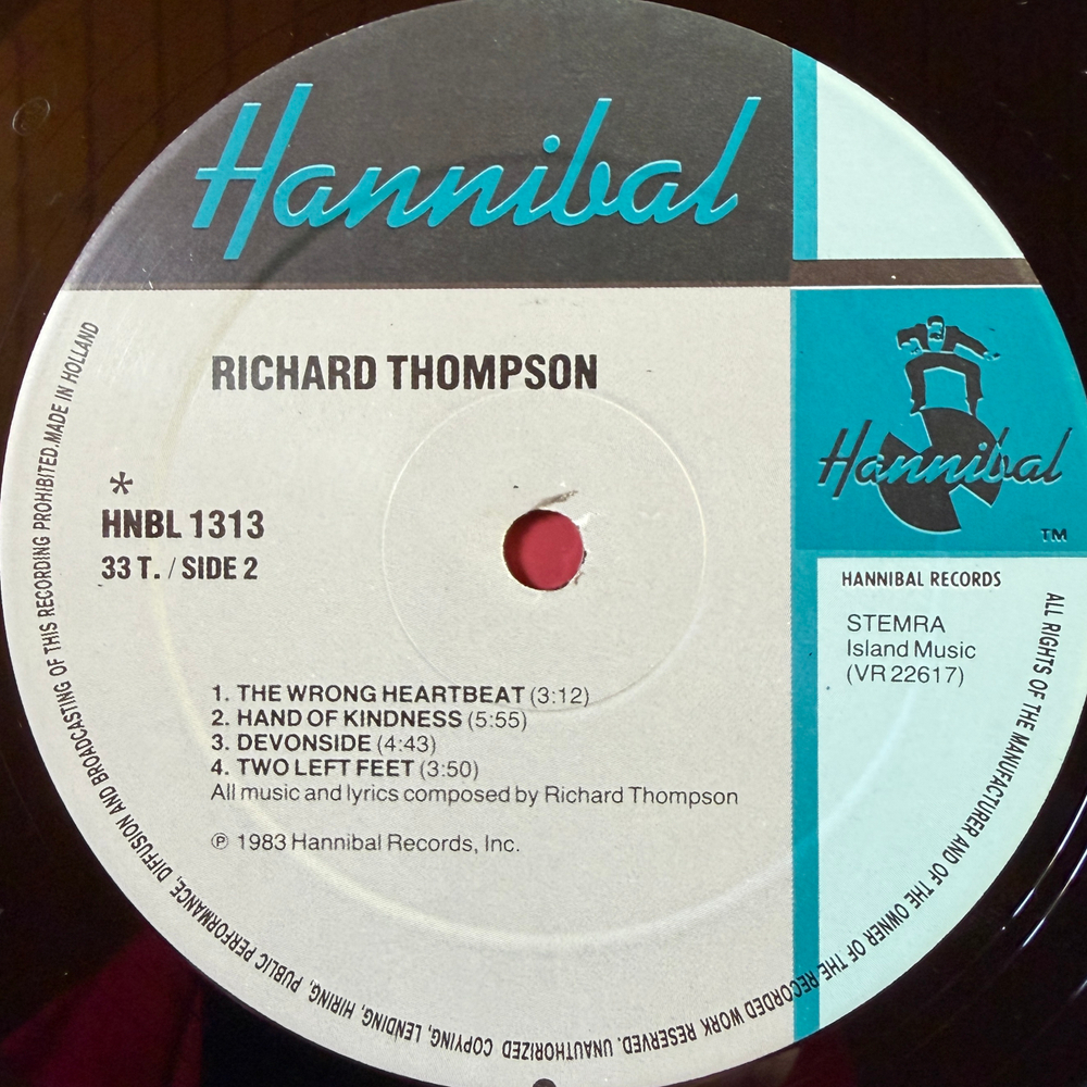 Richard Thompson ‎– Hand Of Kindness (Голландия 1983г.)