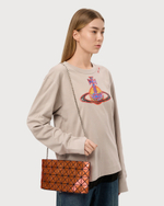 BAO BAO ISSEY MIYAKE КЛАТЧ PLATINUM-1 ОРАНЖЕВЫЙ