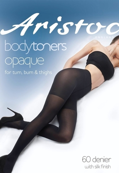 Матовые колготы из микрофибры Bodytoners (Размер: S-M) (Цвет: черный)
