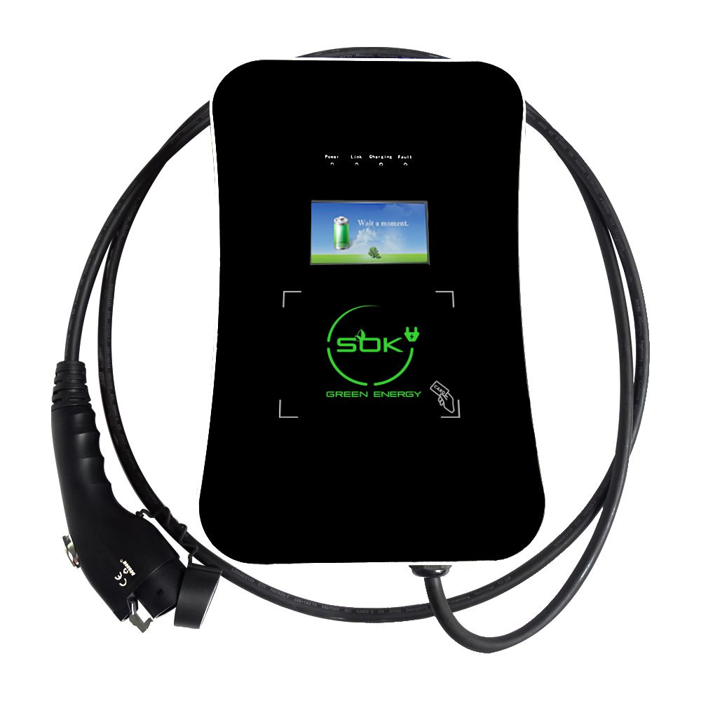 Зарядная станция S'OK Green Energy M3W Series Wallbox EV Charger, 1 фаза, 7 кВт, 32a/220v (SM3W10732542-7wf) - 3
