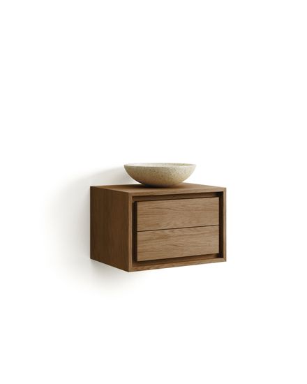 Kenta Мебель для ванной из массива тика с натуральной отделкой, 60 x 45 см