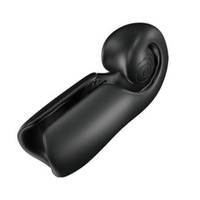 Черный мастурбатор с вибрацией SVibe Evo Snail Black CE-B