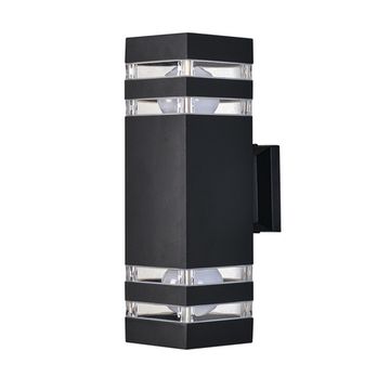 Уличный настенный светильник 2*Е27 A4413AL-2BK чёрный Heather Arte Lamp