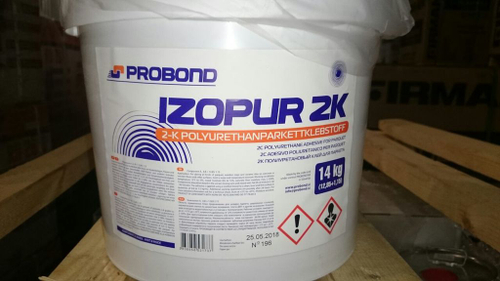 Клей Izopur 2K (Изопур) 2-х комп. полиуретановый паркетный 14 кг.