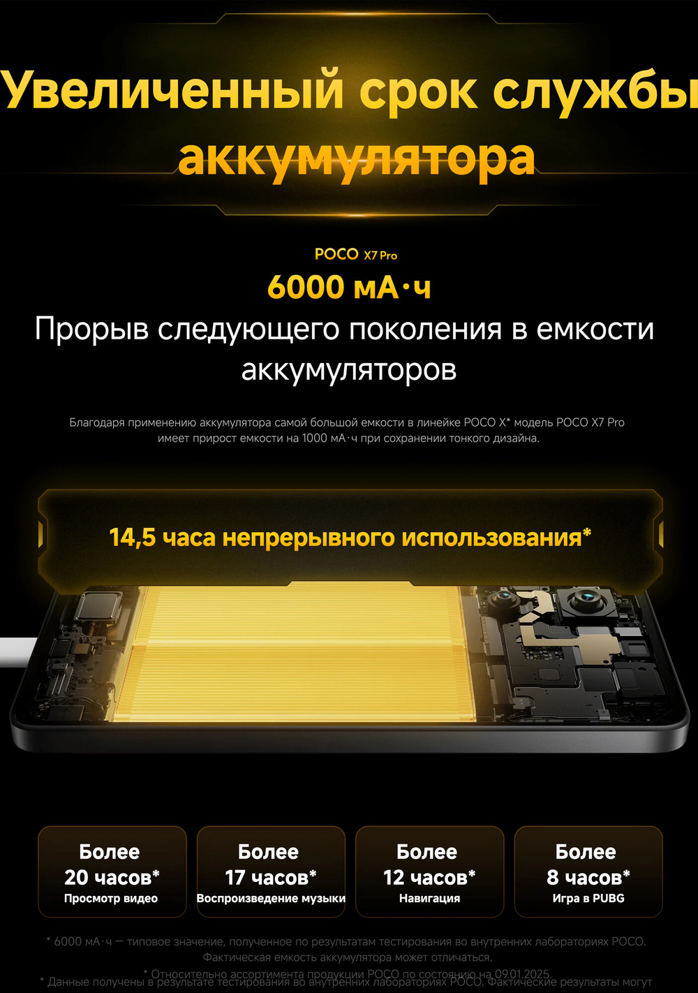 Смартфон Xiaomi POCO X7 Pro 5G 12/512 ГБ Global, Dual nano SIM, Yellow (жёлтый )