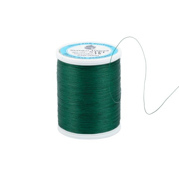 Нитки для пэчворка SumikoThread 200 м, (219 ярд), 15 т.зеленый