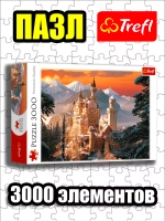 Пазлы для взрослого 3000 элементов Нойшванштайн