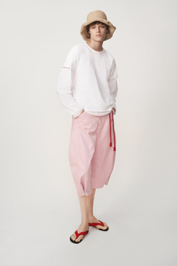 ZARA ШОРТЫ С ЗАЩИПАМИ — THE ITEM ZARA WOMAN, РОЗОВЫЙ