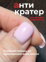 BSG Завершающий топ для ногтей Anticrater глянцевый, без липкого слоя (20 мл)