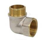 Угольник латунь никель Ду 20 (3/4") ВР/НР 9002 ГОСТ 32585-2013 Aquasfera 9002-02