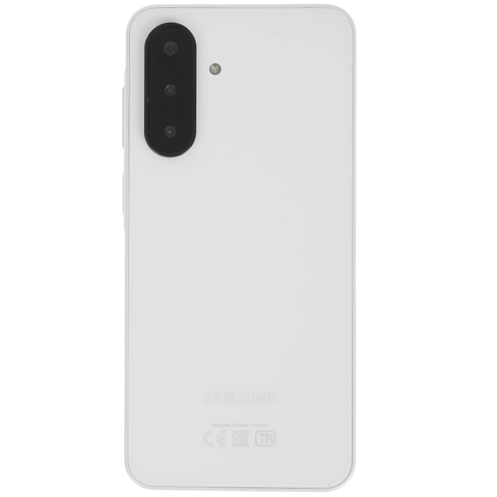 Смартфон Samsung SM-A266B Galaxy A26 5G 128Gb 6Gb белый моноблок 3G 4G 2Sim 6.7" 1080x2340 Android 15 50Mpix 802.11 a/b/g/n/ac NFC GPS GSM900/1800 GSM1900 Protect microSD max2048Gb
