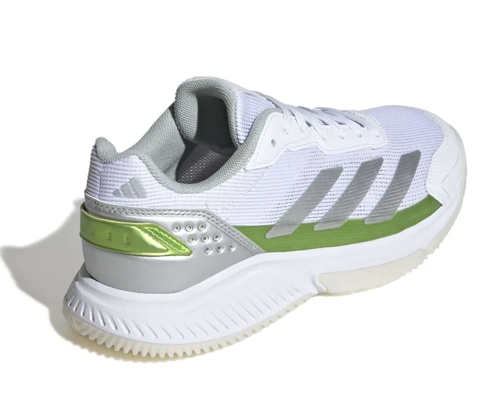 Женские кроссовки для padel Adidas Courtquick Padel W - ftw white/silvermetallic/lucid lemon