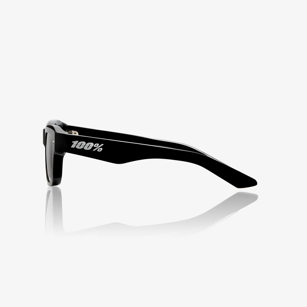 Спортивные очки 100% Bowen / Polished Black / Grey Lens / на узкое лицо