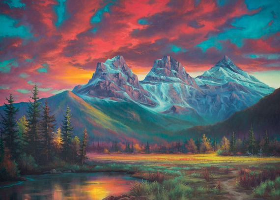 Puzzle Alberta's Three Sisters 1000 pcs