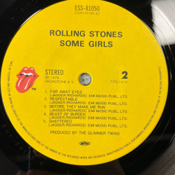 Винтажная виниловая пластинка LP The Rolling Stones Some Girls (Япония 1978) (Оби) Miss You