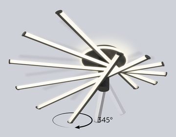 Потолочный светодиодный светильник с пультом 96W 3000K-6400K FL6232 BK черный COMFORT LineTech Ambrella
