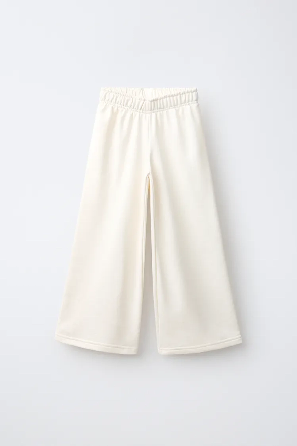 ZARA БРЮКИ WIDE LEG С НАШИВКАМИ-ЗВЕЗДАМИ, ПЕСОЧНЫЙ