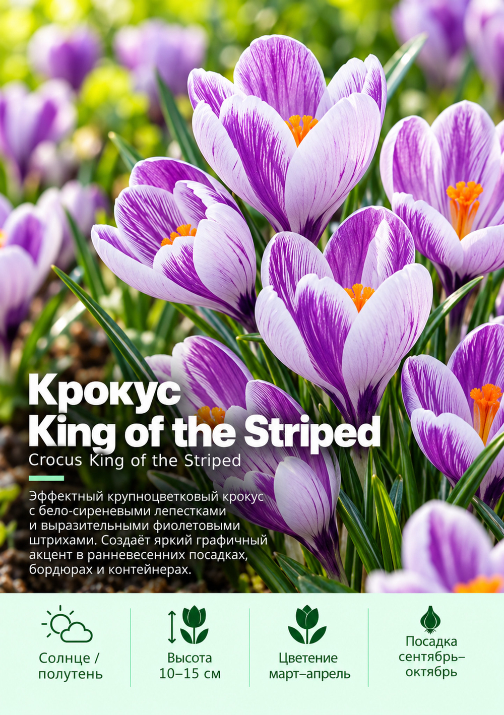 Крокус King of the Striped