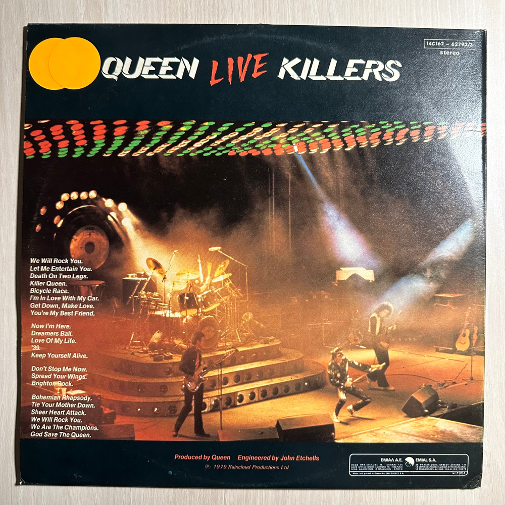 Queen - Live Killers 2LP (Греция 1979г.)