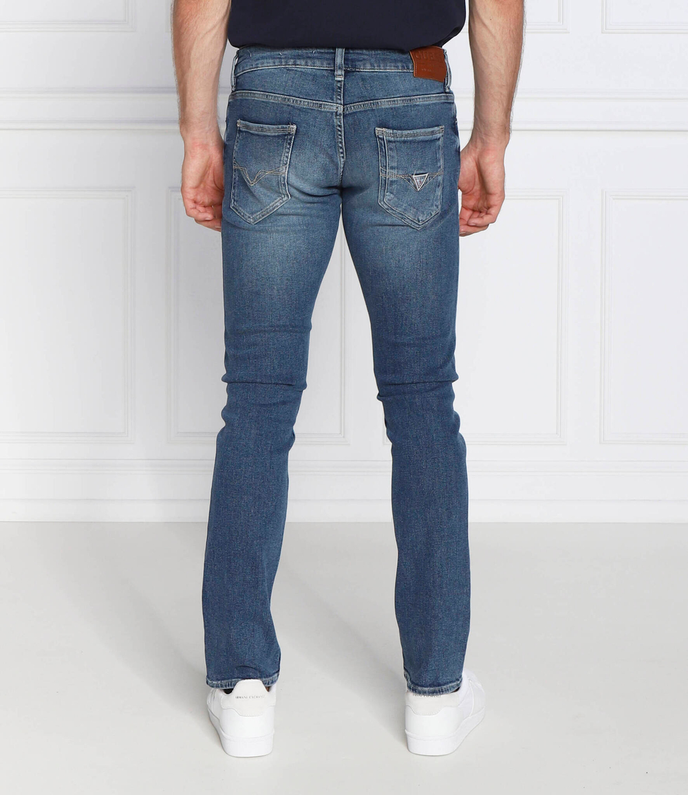 джинсы miami GUESS - голубой(M2YAN1 D4Q42)