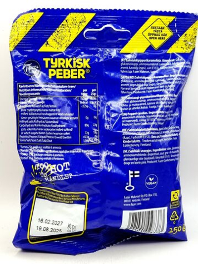 Конфеты Fazer Turkish Peber Original 150 г (Из Финляндии)