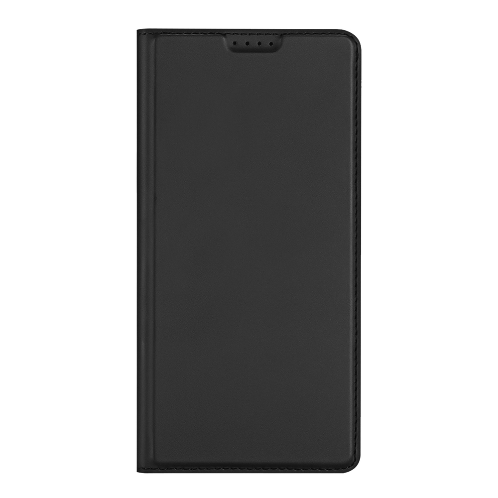 Чехол книжка из кожи черного цвета для Xiaomi Poco F8 Pro (Redmi K90), серия Skin Pro Series от Dux Ducis