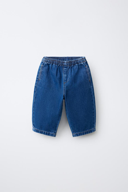 ZARA ДЖИНСЫ BAGGY, ВЫЦВЕТШИЙ СИНИЙ