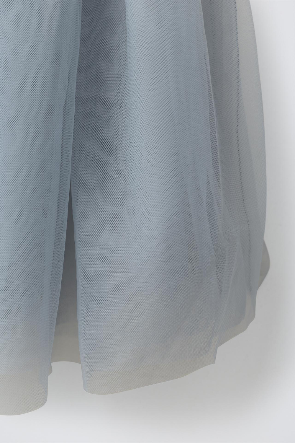 ZARA ЮБКА ИЗ ПОЛУПРОЗРАЧНОЙ ТКАНИ, СЕРОВАТЫЙ