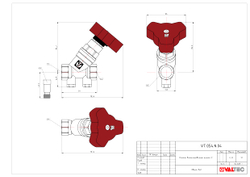 Балансировочный клапан 1/2" Valtec VT.054.N.04